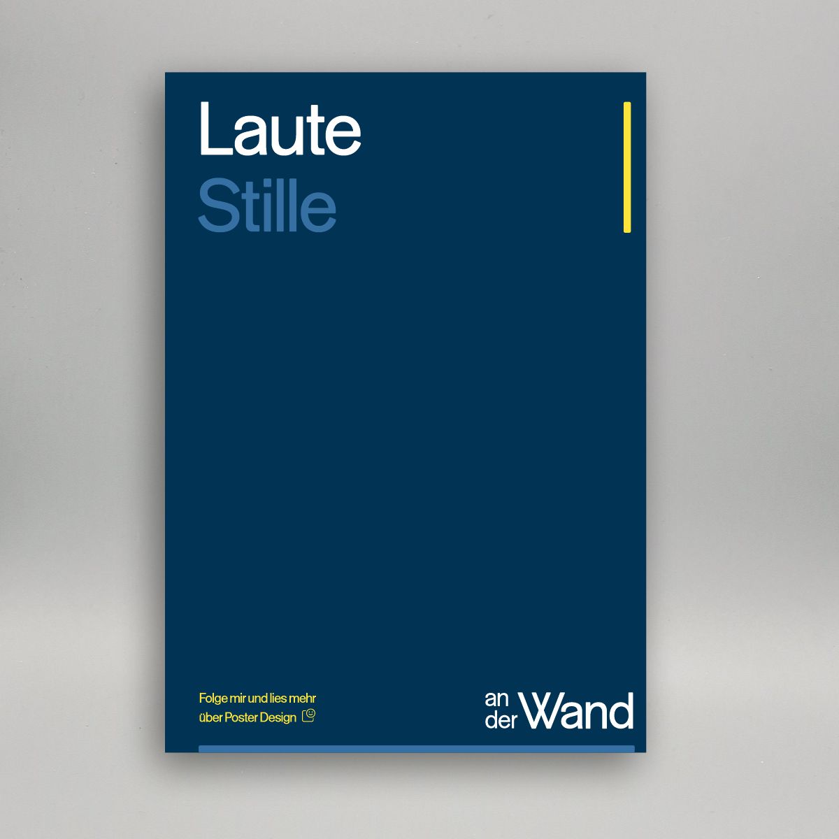 Laute Stille an der Wand