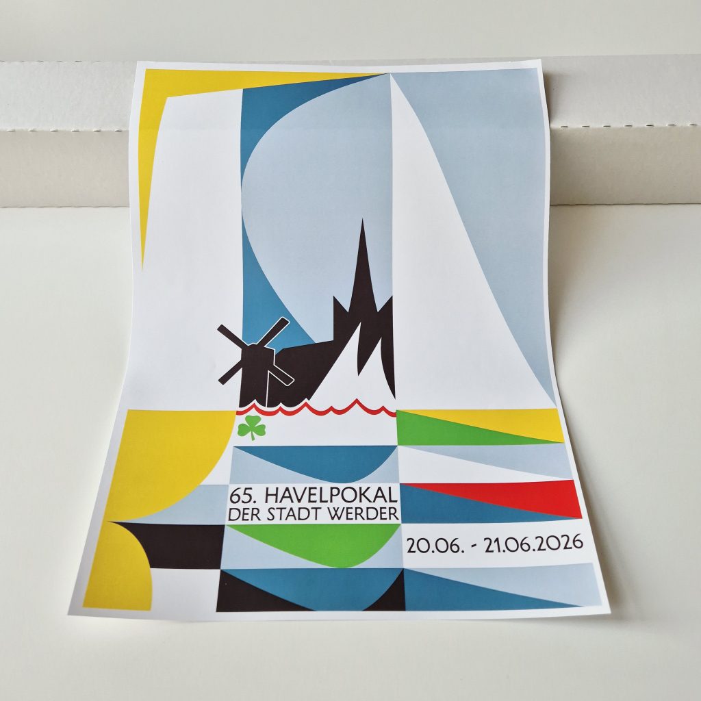 Plakat im Hochformat aus dem Grafik Design System für die Sportevent-Kampagne von Silja Wolff mit Raster Layout und im grafischen Swiss Style